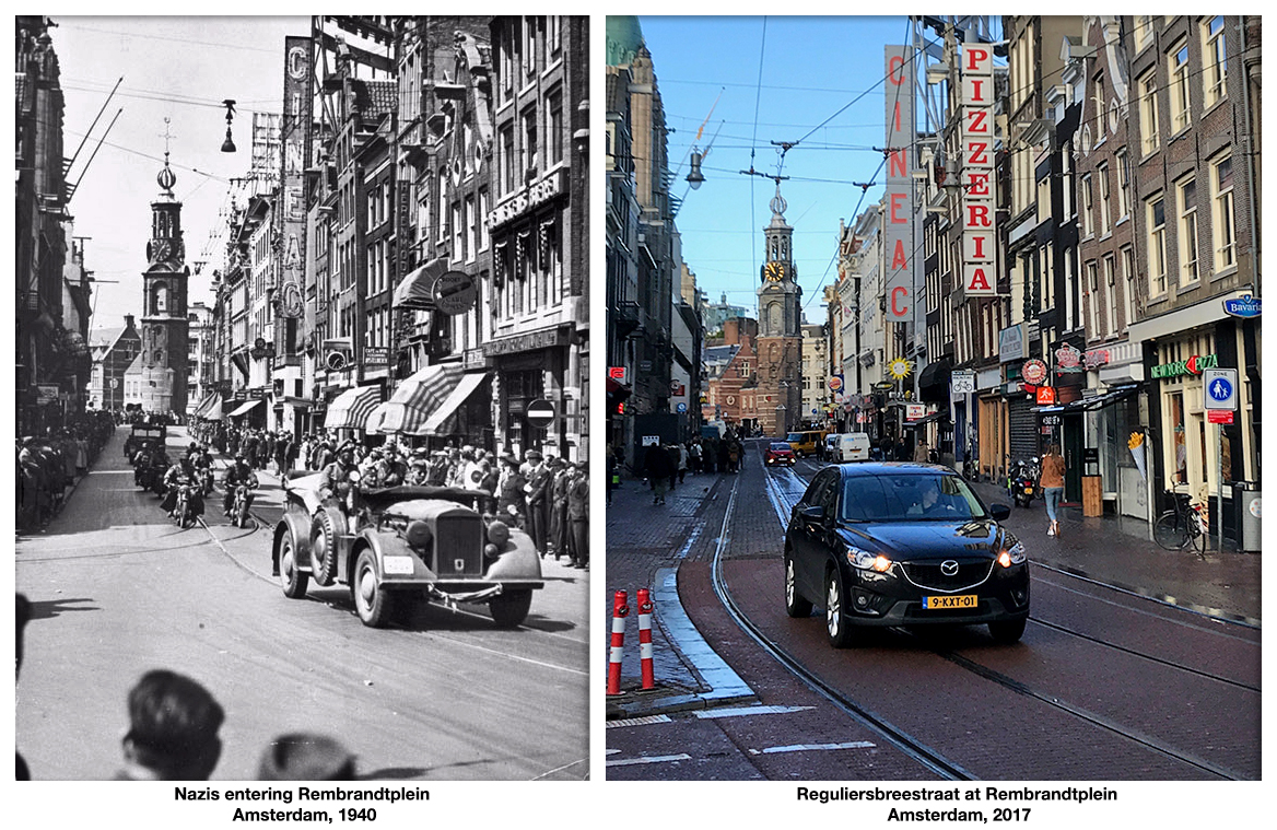 Nazis entering Rembrandtplein Amsterdam_1940